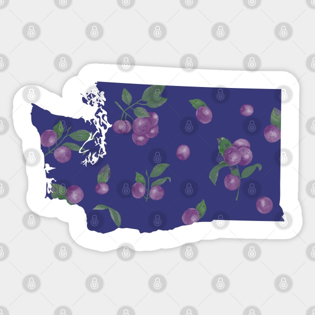 Washington Huckleberries Sticker by sentinelsupplyco